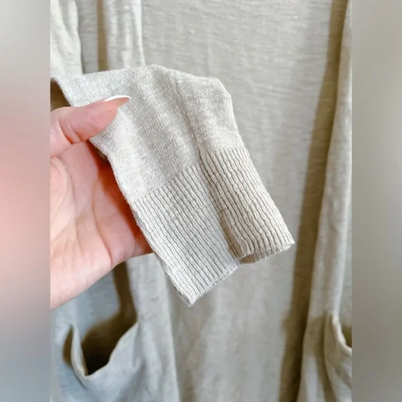 Madewell XS Summer Ryder cardigan slouchy sweater long sleeve cream beige cotton - Picture 5 of 10